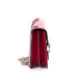 Bolsa-Gucci-Interlocking-Verniz-Rosa-Pequena