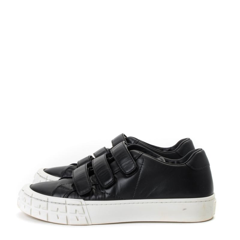Tenis-Prada-Three-Strap-Couro-Preto