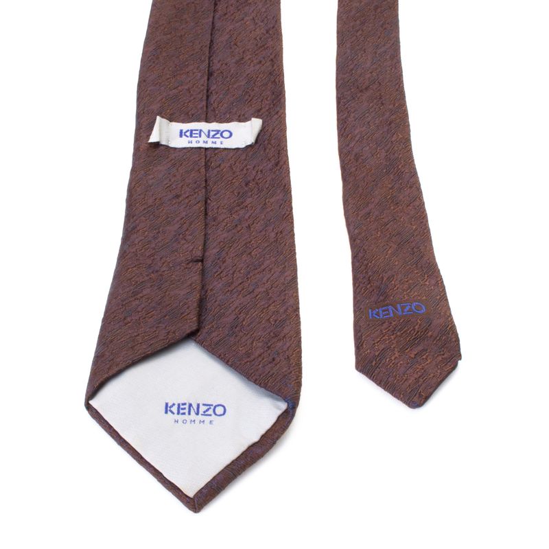 Gravata-Kenzo-Marrom-Vintage