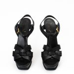 Sandalia-Saint-Laurent-Tribute-Couro-Preto