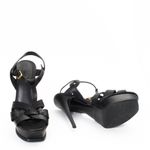 Sandalia-Saint-Laurent-Tribute-Couro-Preto