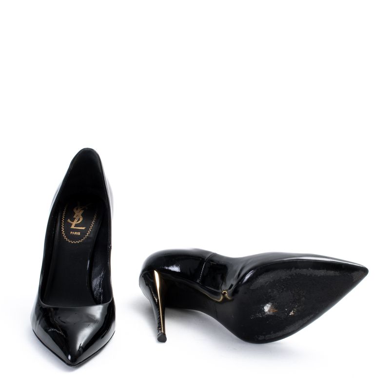 Scarpin-Saint-Laurent-Verniz-Preto