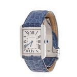 Relogio-Cartier-Tank-Solo-Quartz-Azul