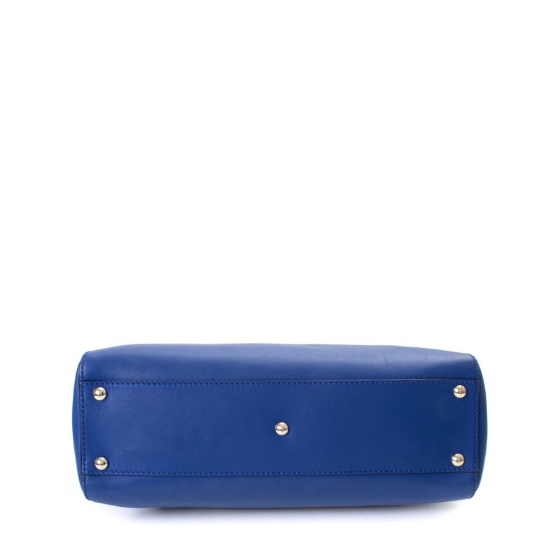 Bolsa-Fendi-Peekaboo-Python-e-Couro-Azul