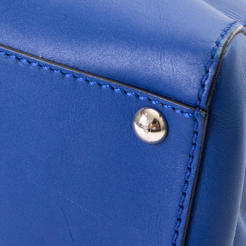 Bolsa-Fendi-Peekaboo-Python-e-Couro-Azul