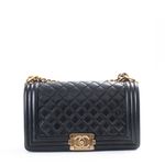 Bolsa-Chanel-Boy-Couro-Preto