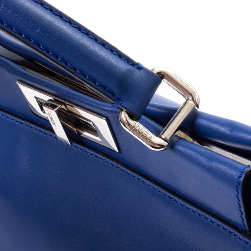Bolsa-Fendi-Peekaboo-Python-e-Couro-Azul