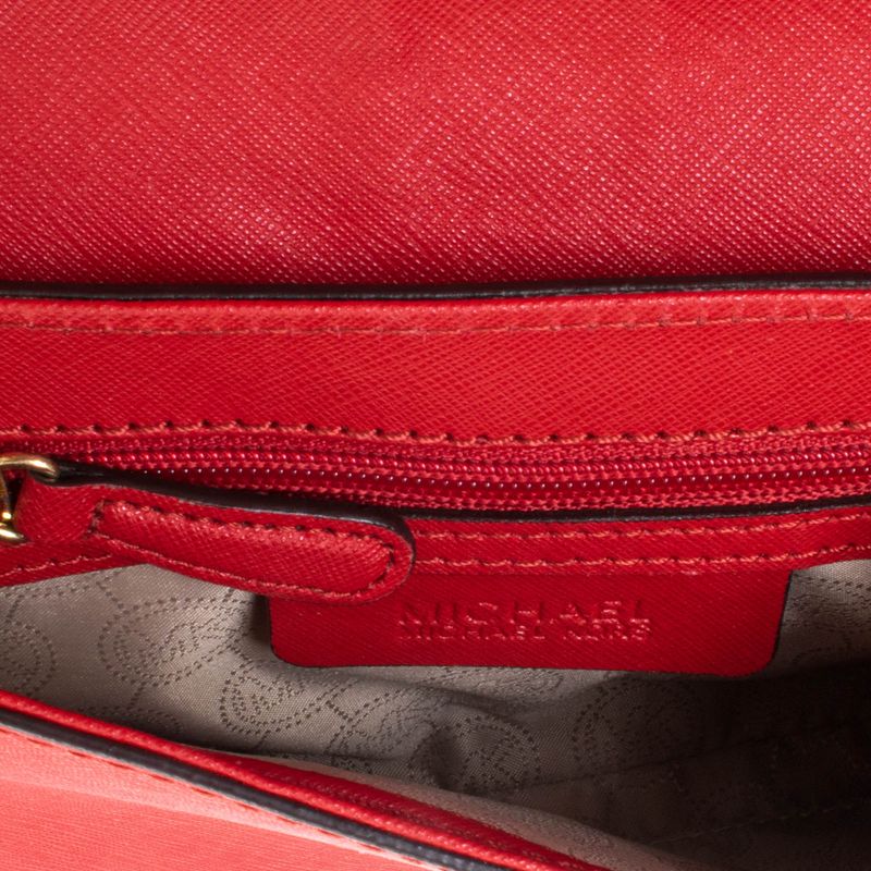Bolsa-Michael-Kors-Couro-Vermelho