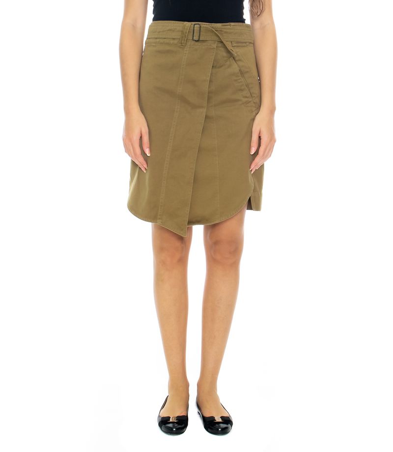 Saia-Isabel-Marant-Verde-Militar