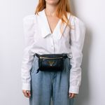 Pochete-Prada-Couro-Preto