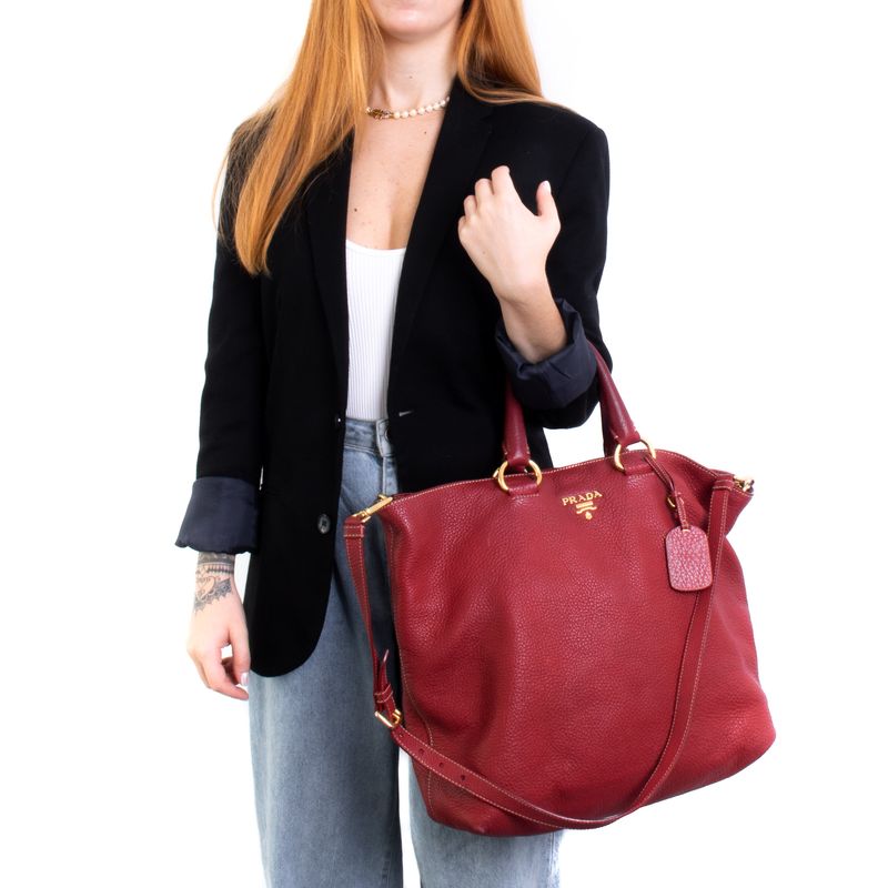 Bolsa-Prada-Tote-Vermelho