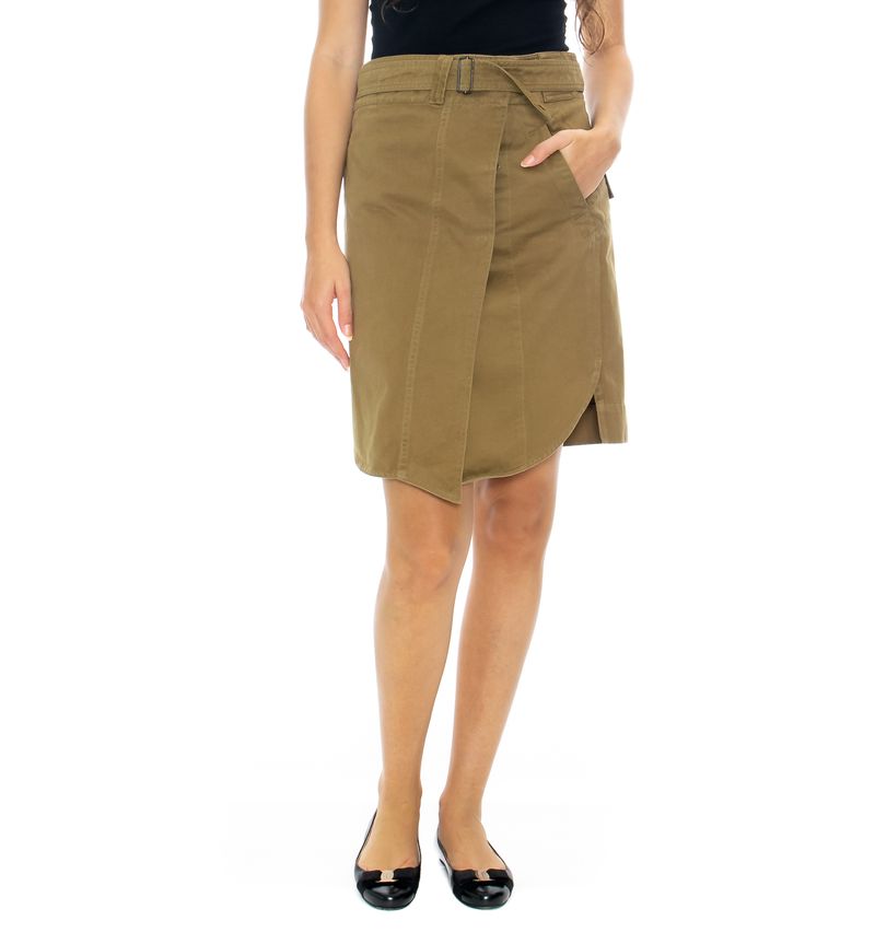 Saia-Isabel-Marant-Verde-Militar