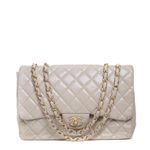 Bolsa-Chanel-Flap-Lambskin-Bege