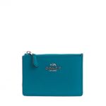 Porta-Cartao-Coach-Couro-Azul
