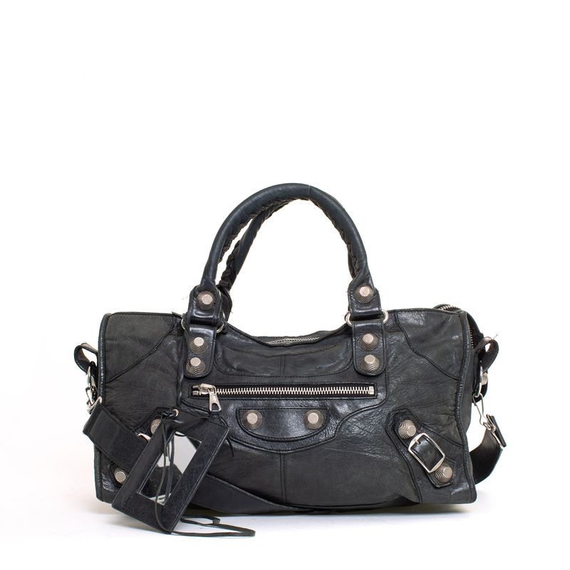 Bolsa-Balenciaga-Classic-City-Cinza-Chumbo