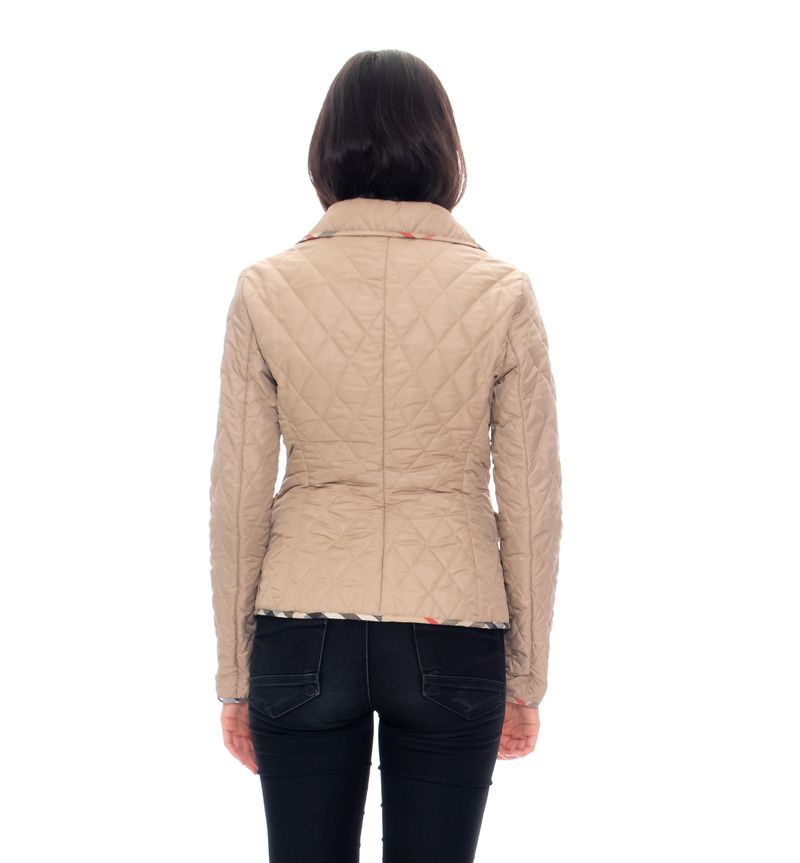 Casaco-Burberry-Matelasse-Bege