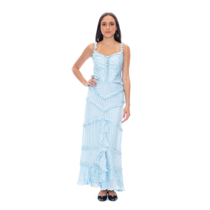 Vestido-Cris-Barros-Babados-Azul