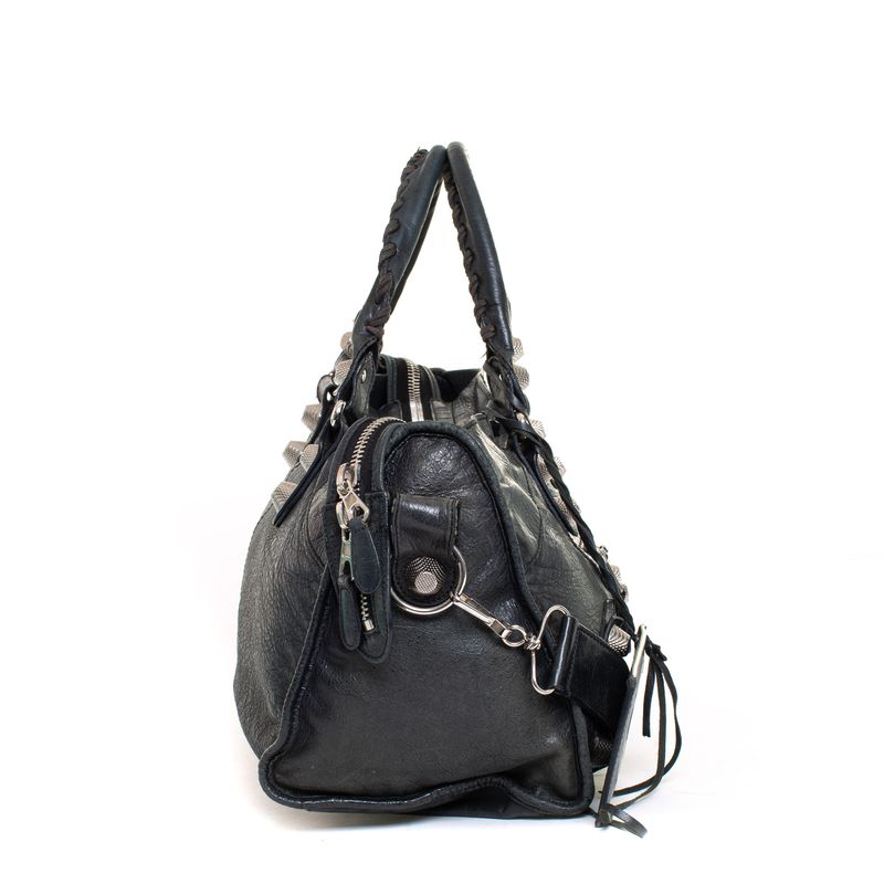 Bolsa-Balenciaga-Classic-City-Cinza-Chumbo