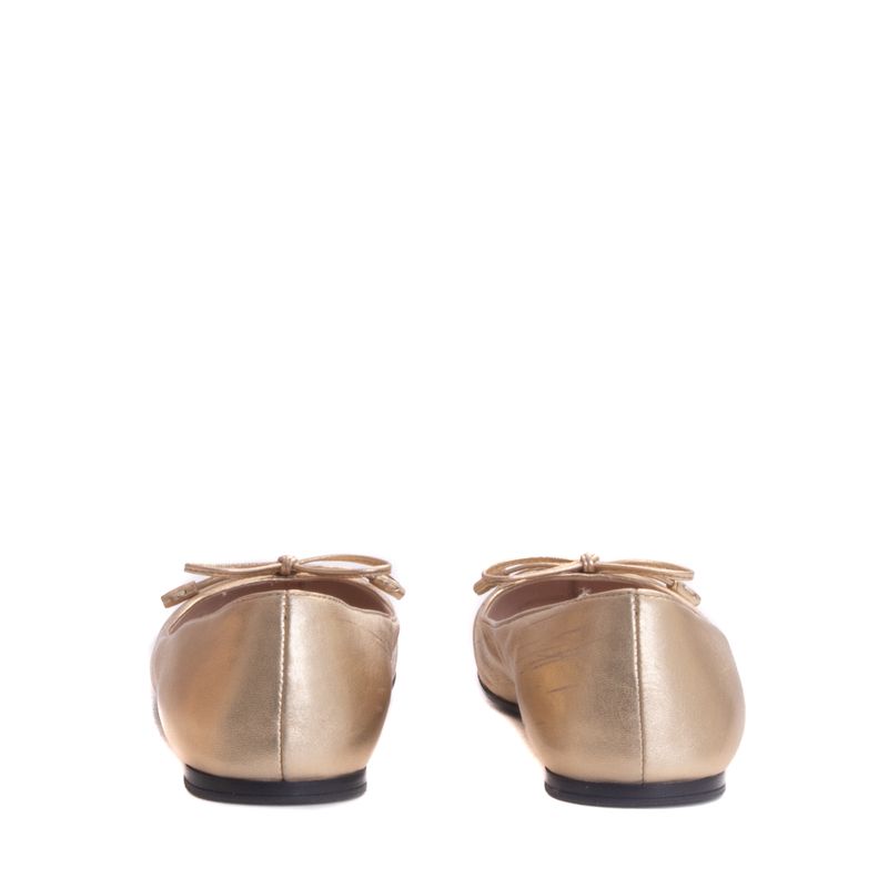 Sapatilha-Prada-Couro-Dourada