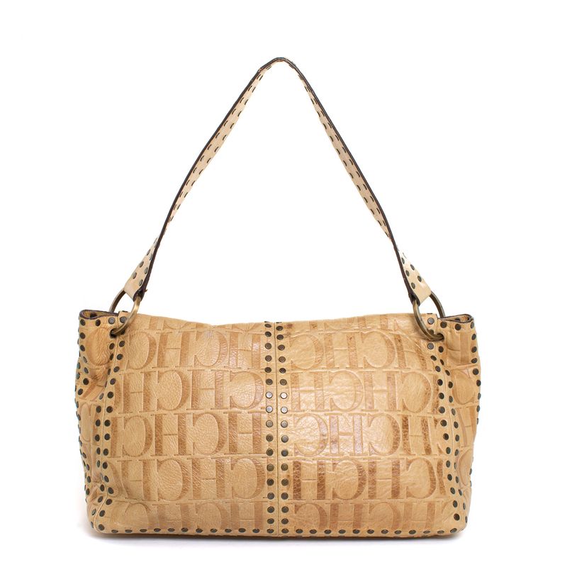 Bolsa-Carolina-Herrera-Couro-Bege