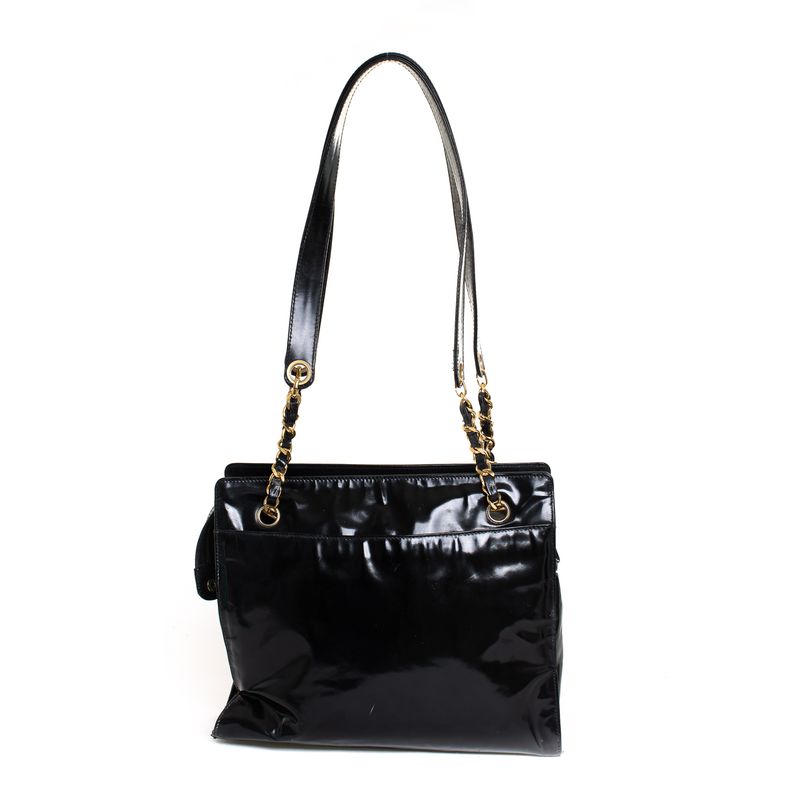 Bolsa-Chanel-Vintage-Verniz-Preto
