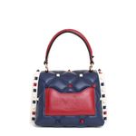Bolsa-Valentino-Candystud-Couro-Azul-Marinho