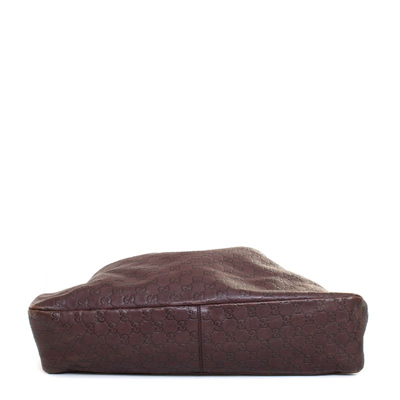 Bolsa-Gucci-Horsebit-Couro-Marrom