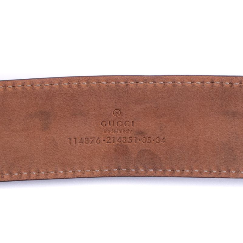 Cinto-Gucci-Canvas-Monograma-Dourado