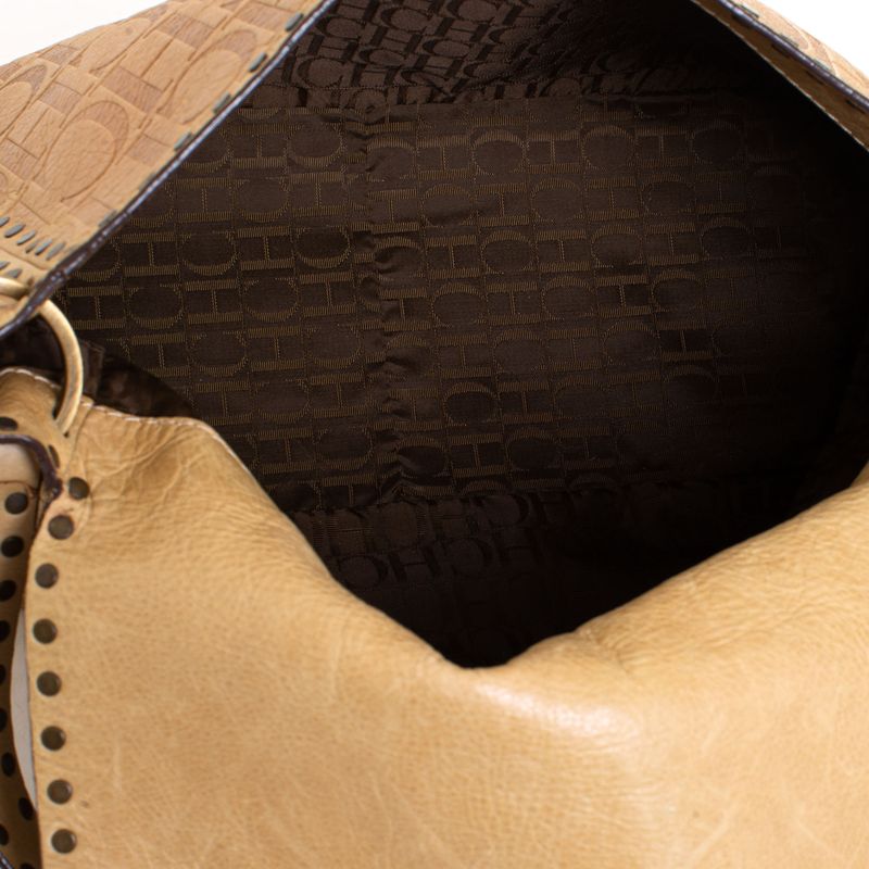 Bolsa-Carolina-Herrera-Couro-Bege