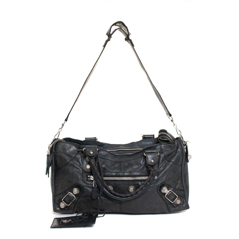Bolsa-Balenciaga-Classic-City-Cinza-Chumbo