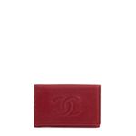 Porta-Chaves-Chanel-Caviar-Vermelho