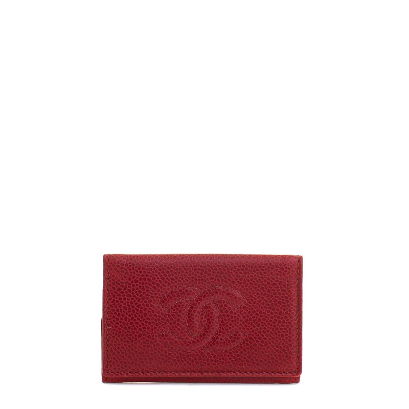 Porta-Chaves-Chanel-Caviar-Vermelho