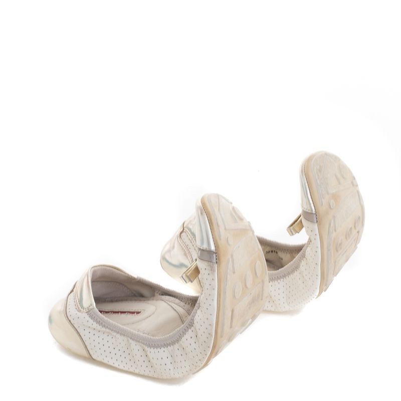 Sapatilha-Prada-Couro-Branco-e-Prateado