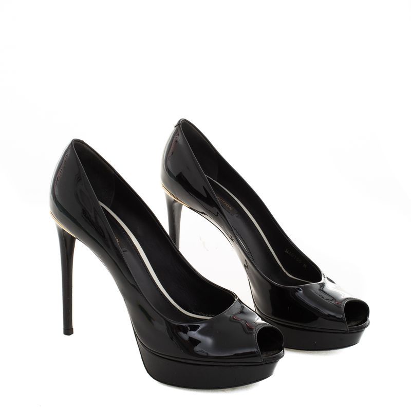 Peep-Toe-Louis-Vuitton-Verniz-Preto