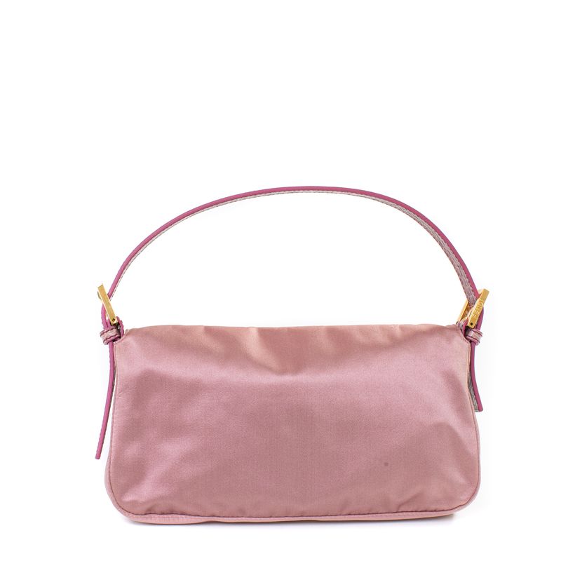 Bolsa-Fendi-Baguette-Cetim-Rosa-Vintage