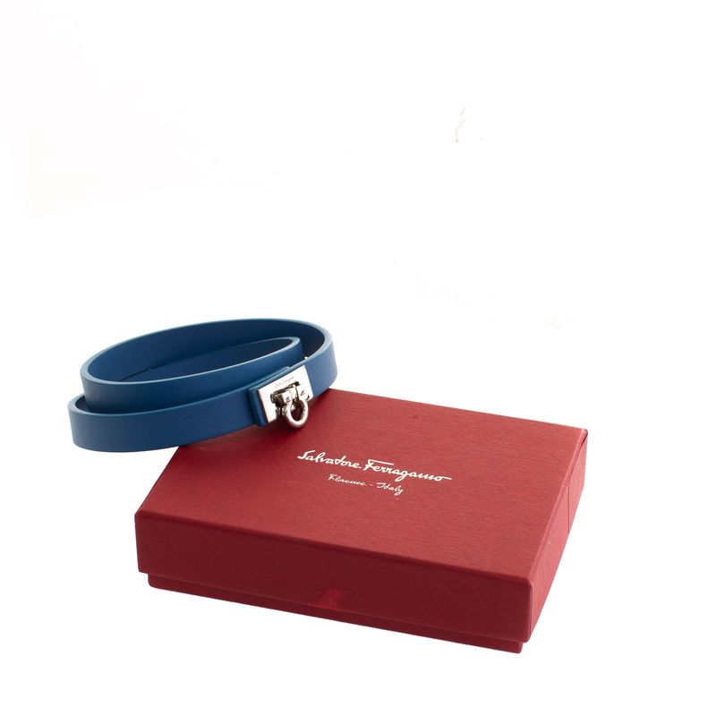 Bracelete-Salvatore-Ferragamo-Couro-Azul