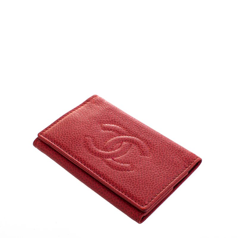 Porta-Chaves-Chanel-Caviar-Vermelho