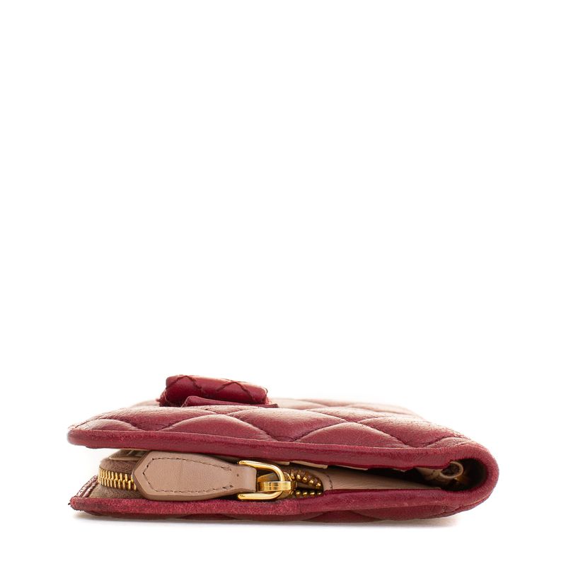 Carteira-Prada-Matelasse-Vermelha