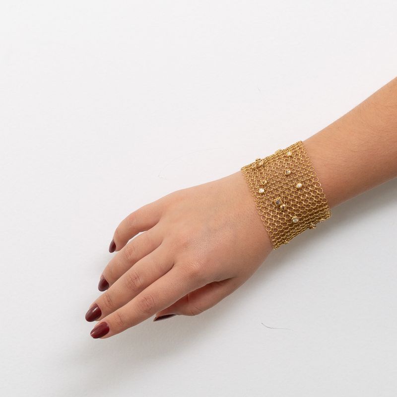 Pulseira-Trama-Ouro-Amarelo