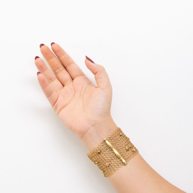 Pulseira-Trama-Ouro-Amarelo