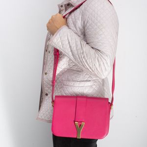 Bolsa Saint Laurent Classic Y Crossbody Rosa