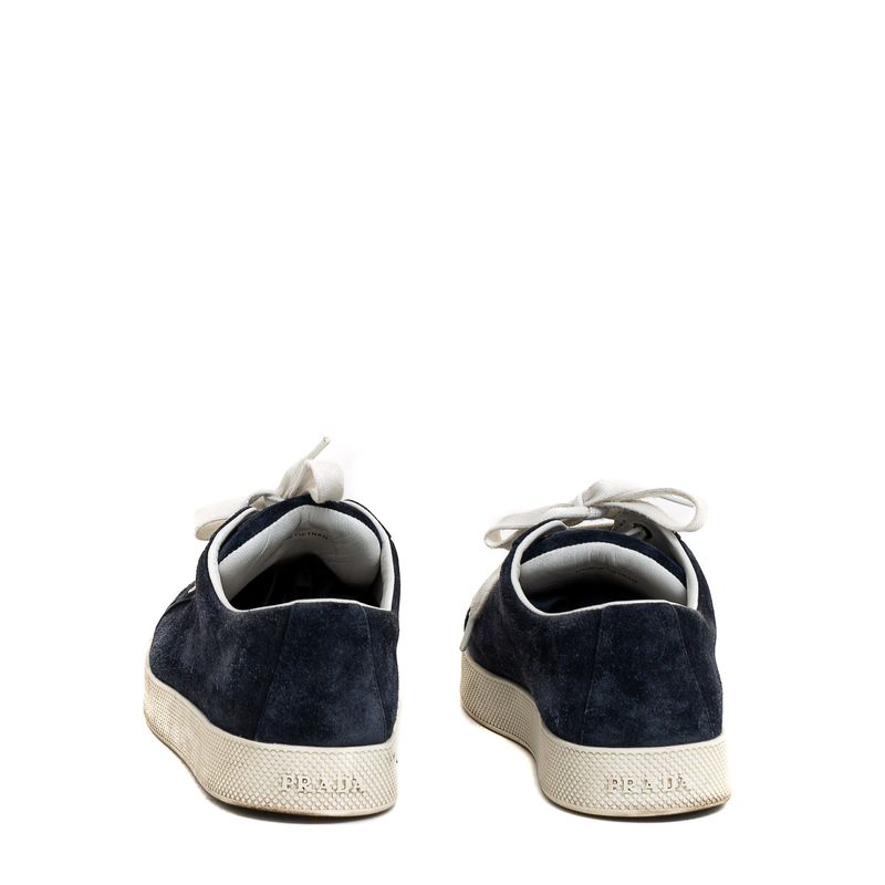 Tenis-Prada-Camurca-Azul