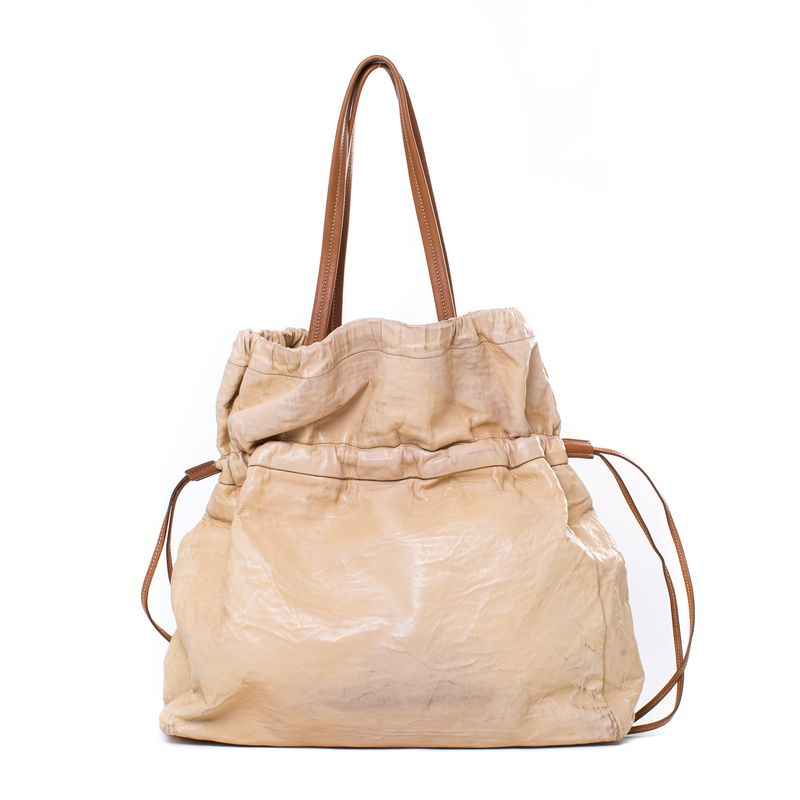 Bolsa-Prada-Couro-Creme