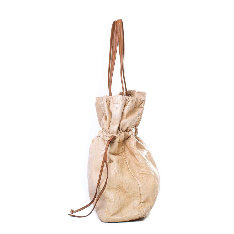 Bolsa-Prada-Couro-Creme