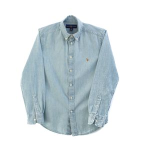 Camisa Infantil Ralph Lauren Denim Claro