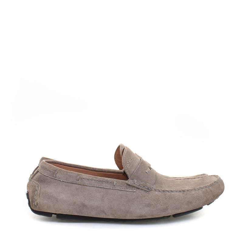 Mocassim-Hugo-Boss-Camurca-Cinza