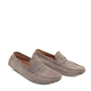Mocassim Hugo Boss Camurça Cinza