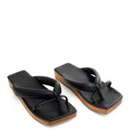 Chinelo-Cris-Barros-Couro-Preto