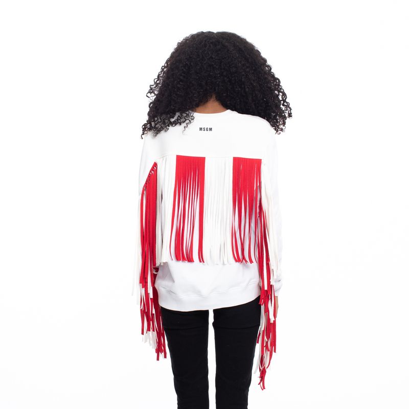 Moletom-MSGM-Branco-Franjas