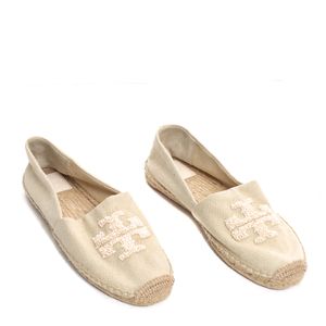 Alpargata Tory Burch Marfim com Bordado